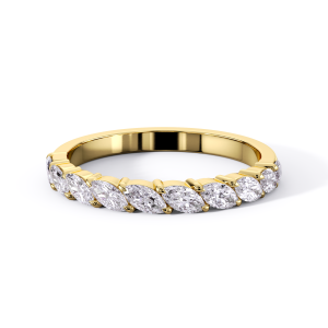 Offset Marquise Diamond Band