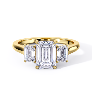 Classic Emerald Trilogy Ring